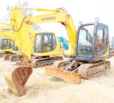 China Construction works 100% Originally Made In South Korea Hyundai 80-7 8 Ton Small Size Used Hydraulic Pump Excavator Low Price for sale