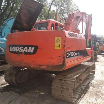 China Construction works 100% originally made in South Korea Doosan DH150-7 small size used hydraulic pump excavator for sale