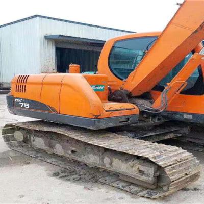 China Construction works 100% Originally Made in South Korea Doosan DX75 Small Size Used Hydraulic Pump Excavator for sale