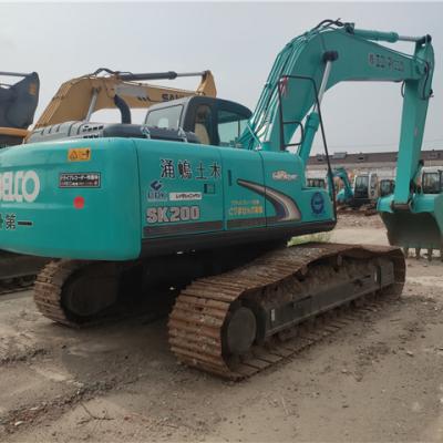 China Construction works Originally Built in Japan K0belco SK200-6 Midsize Used Hydraulic Pump Excavator for sale