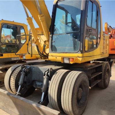China Construction works Imported from Japan Less Working Hours Used Komastu 180 Wheel Hydraulic Excavator for sale