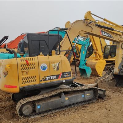 China Construction works SANY 75 excavator imported Isuzu engine is in new condition for sale