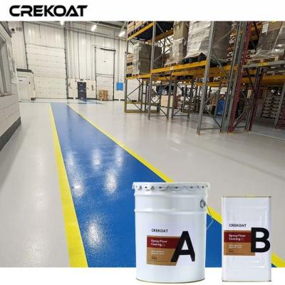 China Industriële epoxyvloercoating bestand tegen vorkheftruckverkeer zwaar materieel Te koop