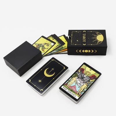 China Impressão por encomenda Originais Sol Negro Tarot Cartões Impressos Fazer Russo Cavaleiro de Luxo à venda