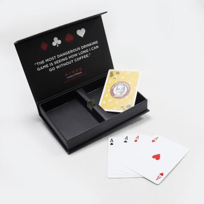 China CMYK/Pantone cores impressas 2 decks de cartas de jogo de café com caixa magnética à venda