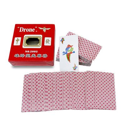 China Double Box Set Hand Paper Mahjong Card Classic Edition Jogo de Jogos de Cartas Para Festa Familiar à venda