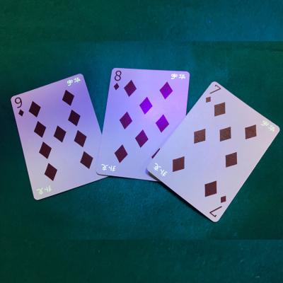 China CDR Artwork Format Cartões de jogo luminosos de plástico personalizados para fazer batota em jogos à venda