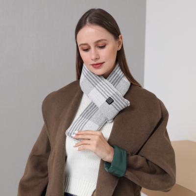 China Outdoor Winter Skiing 3 Destine Setting Men Women Electrical Rechargeable Thermal Cotton Neck Guard Winter Compression Heated Scarf for sale