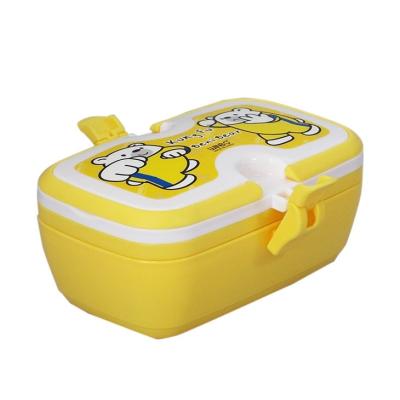China Microwavable Customize Label For Food Layer Storage Lunch Box Set With Handle 2 Tier Lunch Box for sale