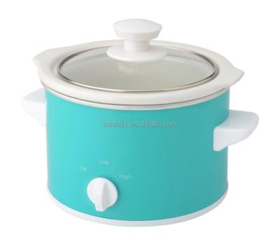 China New 1.5QT 120W colorful mini hotel electric slow cooker jug 3.5L 6L pot factory price for sale