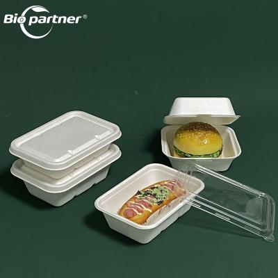China AL7 Microwavable Microwavable Disposable Box Biodegradable Round Food Container, With 2 3 4 6 Compartment For Lunch for sale