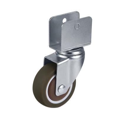 China 2 Inch U Shape Modern Wholesale Custom Indoor Furniture Caster Wheel for sale