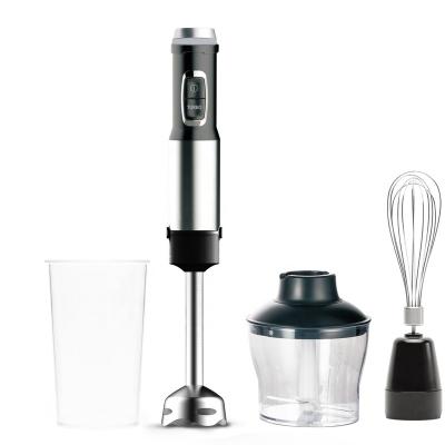 China 1200 Watt Multi Function Variable Speed Immersion Purpose Hand Blender Heavy Duty Copper Motor Brushed Stainless Steel With Attachments for sale
