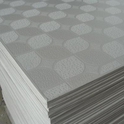 China 603x603 Plasterboard Gypsum Board PVC Gypsum Ceiling Tiles 7-12mm for sale
