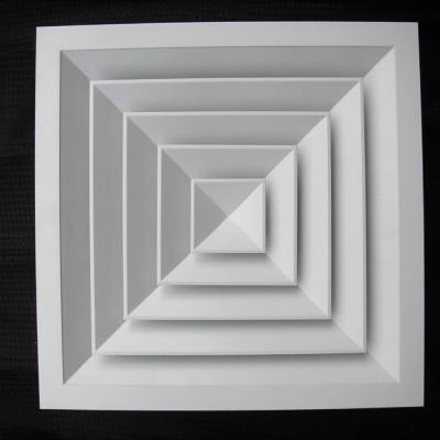 China De cuatro terminales resistente a la corrosión del metal del techo del aire de la tira de aluminio industrial del difusor en venta