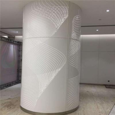 China Silver Plain Pattern Aluminium Column Cladding Panel 1.5mm-3mm for sale