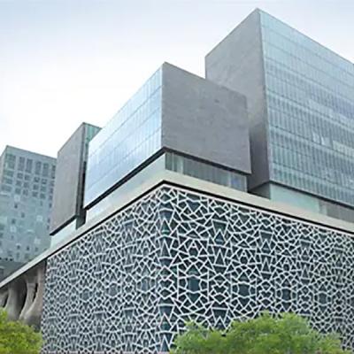 China El revestimiento acústico amistoso de la pared exterior de Eco cubre el panel perforado PVDF del metal cubierto en venta
