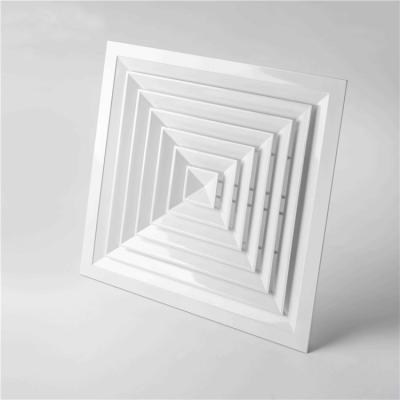 China La parrilla blanca de la ventilación del aire de 4 maneras anodizó la cuchilla fija de 500x500m m en venta