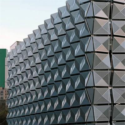 China 2.5mm Metal Cladding Panel 3D Effect Exterior Solid Aluminium Cladding Panels for sale