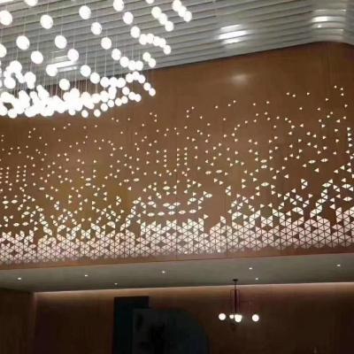 China Pulverice el externo perforado revestido del panel ISO14001 del metal para el edificio de oficinas en venta