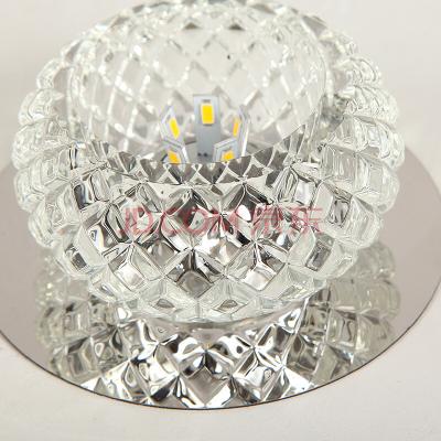 China el lumen 9W de la luz de techo del diámetro LED de 100m m selló a Crystal Lampshade de aluminio en venta