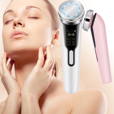 China Face Lift High Frequency Vibration Electric Facial Massager Moisturize Face Skin Deep Cleansing Machine for sale