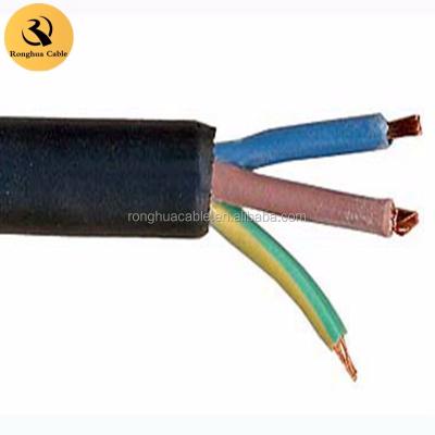 China Industrial H07RN-F 6mm Adjusted 3 Core Class 5 Flexible Single Copper Conductor Rubber Power Cable for sale