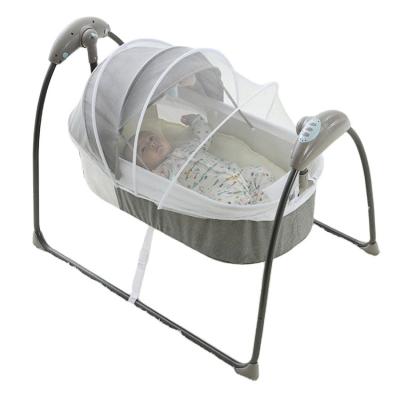 China Wholesale Modern Portable Foldable Baby Crib Travel Automatic Baby Cradle Cradle Swing Electric Baby Swing Bed for sale