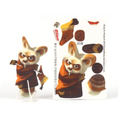 China Cartoon Toy Best Seller Kids Educational 3D Cardboard Animals Paper Puzzle for sale