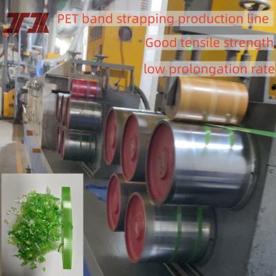 China 280KG/H Capacity PET Package Box Strap Extrusion Making Machine 2 Line Equip To Automatic Winder With PLC Control for sale