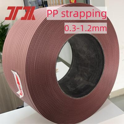 China Langlebiger, flexibler PP-Plastik-Band aus Polypropylen-Verpackungsgürtel mit 5-19 mm Breite zu verkaufen