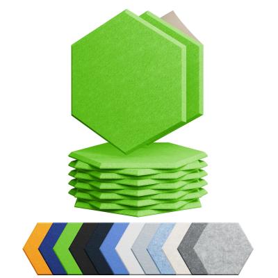 China Panéis de parede acústicos de fibra de poliéster hexagonal Decoração de interiores à venda