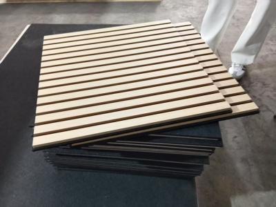 China Linear Timber Slat Soundproof Panel For Office Ceiling Wall With Fast Installation for sale