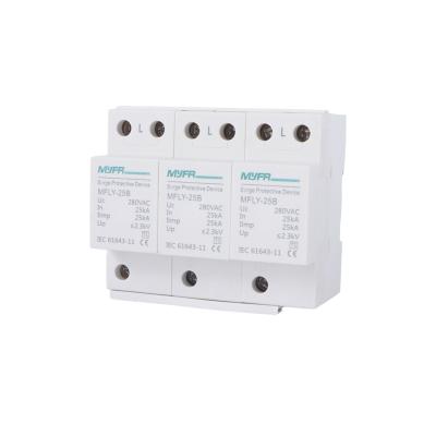 China Class T1+T2 2P 25-70KA SPD DC AC Surge Protection Device MFLY-25B-3P 280VAC for sale