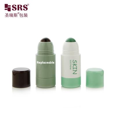 China RPPE 50ml Eco-Friendly Roll On Container Primary Packaging For Containing Liquid Deodorant Formula With Gemstone Balls for sale
