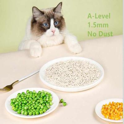 중국 천연 먼지 없는 토푸 고양이 쓰레기 빠른 집약 및 쉬운 빨래 1.5mm 판매용