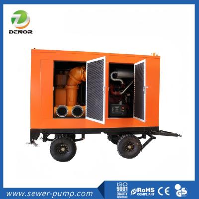 China Caminhão de bomba de drenagem de tipo móvel diesel de emergência 110 V Selo mecânico à venda