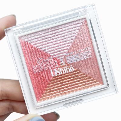 China High-Gloss Blush Disc Flash Powder Nude Makeup Brightening Trimming Three-Dimensional Separation Bright Personal Care UB005 for sale
