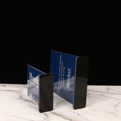 China Advertising Display Reap Clear Acrylic Restaurant Menu T-shape Sign Holder for sale