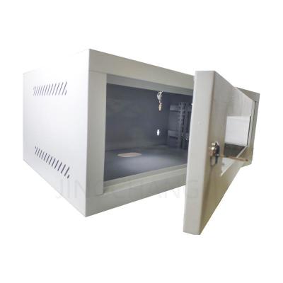 China 12U Wall Mount Network Cabinet,4- post Structure Fan- assisted Network Rack with Durable Ventilation System for sale