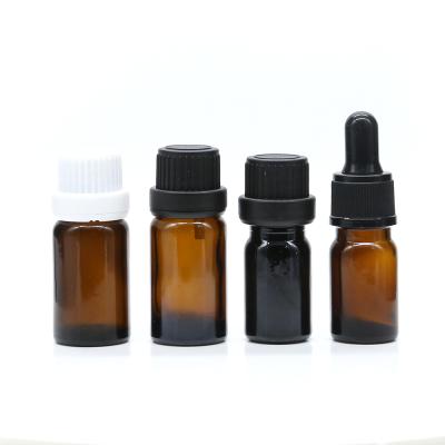China Hot New Personal Care Products Small Green Glass Essential Oil Bottles 5ml Luxury Glass Bottle for sale