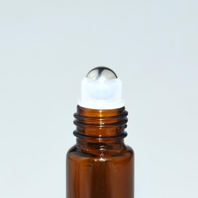 China China WholesaleHigh quality personal care 5ml glass ball sleeve bottles essential oil blue bottle with ball bamboo for sale
