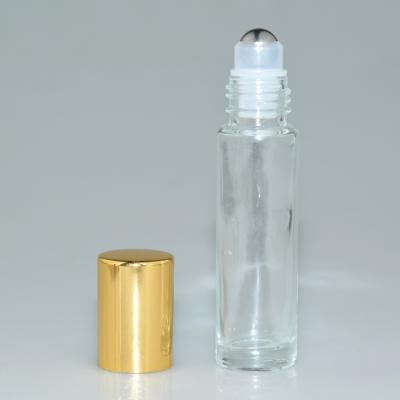 China Personal Care Wholesale Clear 10ml Roll On Glass Bottle For Essential Oil Packaging for sale