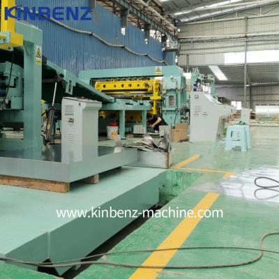 Cina Linea di produzione di lamiere ad alta produzione di bobine metalliche ad alta velocità tagliate in lunghezza in vendita