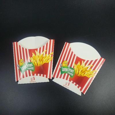 China Custom Disposable French Fries Paper Bag Disposable Oil Proof Food Packaging for sale