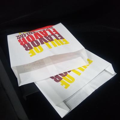 China Recyclable Food Grade Take Away Fast Food Kraft Paper Bag For Bread for sale