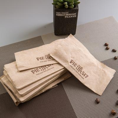 China Disposable Customized Printed Nature Color Brown Paper Towels for sale