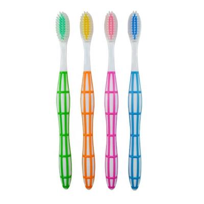 China disposable cheap nylon plastic adult toothbrush for sale