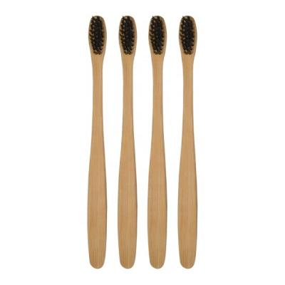 China Amazon OEM Organic Logo Disposable Hot Selling Bamboo Toothbrush for sale
