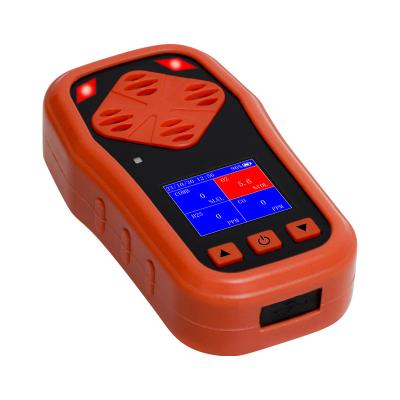 China YAOAN CDX4 4 In 1 Portable Multi Gas Detector O2 / CO / H2S / EX Gas Detector With LCD Screen for sale